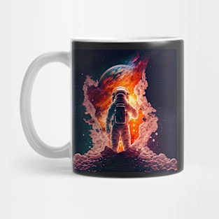 An astronaut enters the celestial corridor Mug